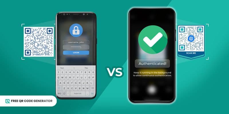 QR-code authenticatie: Beveiligt en verifieert account inloggen.