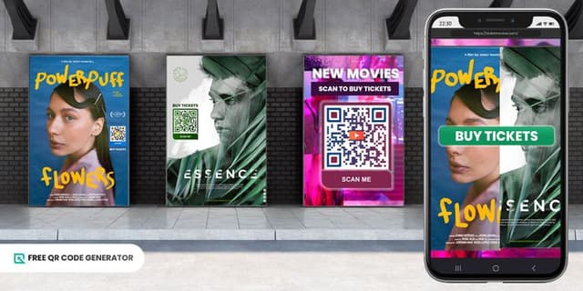 Código QR de película: Optimizando la industria cinematográfica con un escaneo.