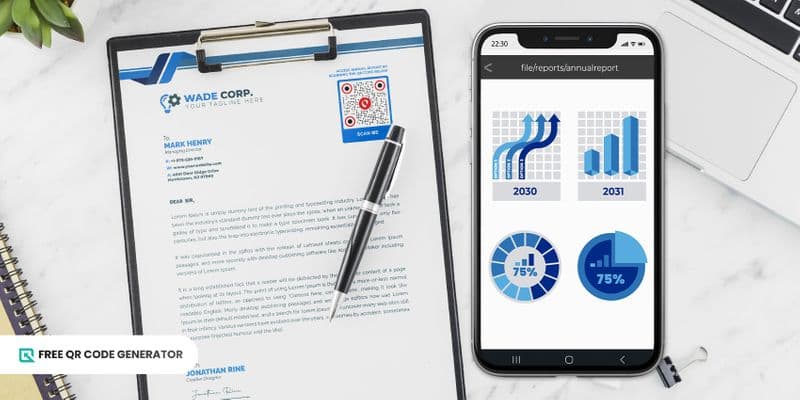 Dosya belge yönetimi için ücretsiz QR kodun nasıl kullanılacağına dair talimatlar